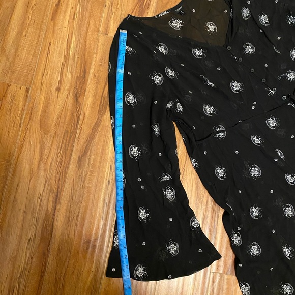 TORRID sheer button up shirt dress, Size 3 - Picture 8 of 9